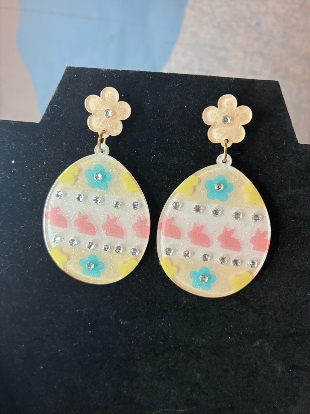 Plunder Easter Women’s Spring Floral Drop Earrings NWT - Picture 8 of 11